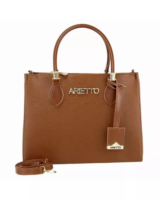 Bolsa Baú Lisa Grande Gisele - Caramelo - Arietto