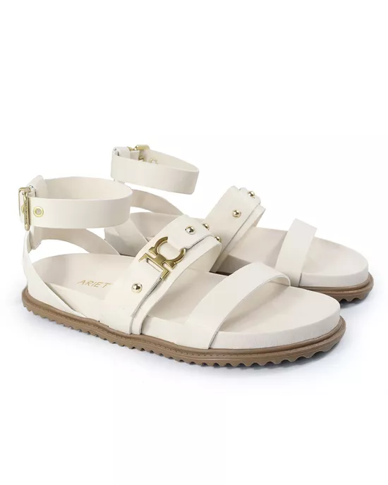 Papete Feminina Sofia Sola Baixa Off White - Arietto