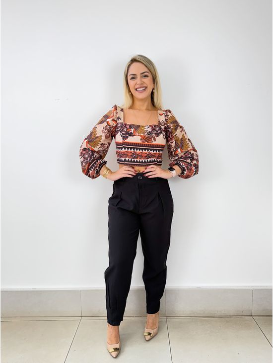 CALÇA ALFAIATARIA PRETA - Le Fancy store