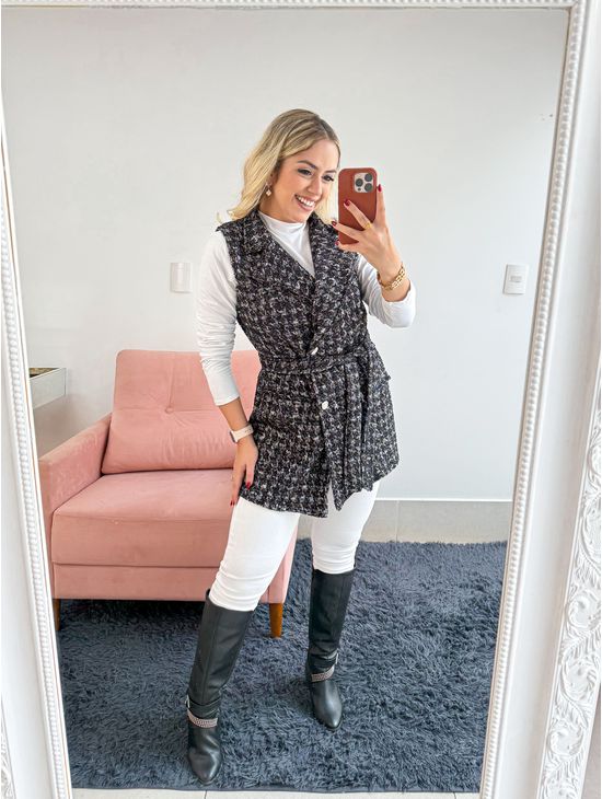 colete tweed - Le Fancy store