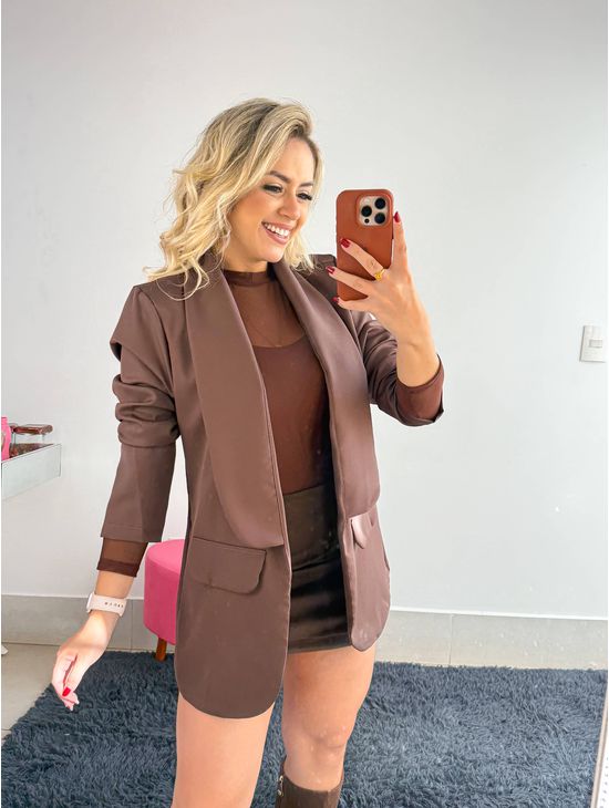 BLAZER MARROM - Le Fancy store