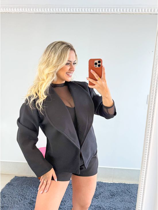 CASACO LA BATIDA PRETO - Le Fancy store