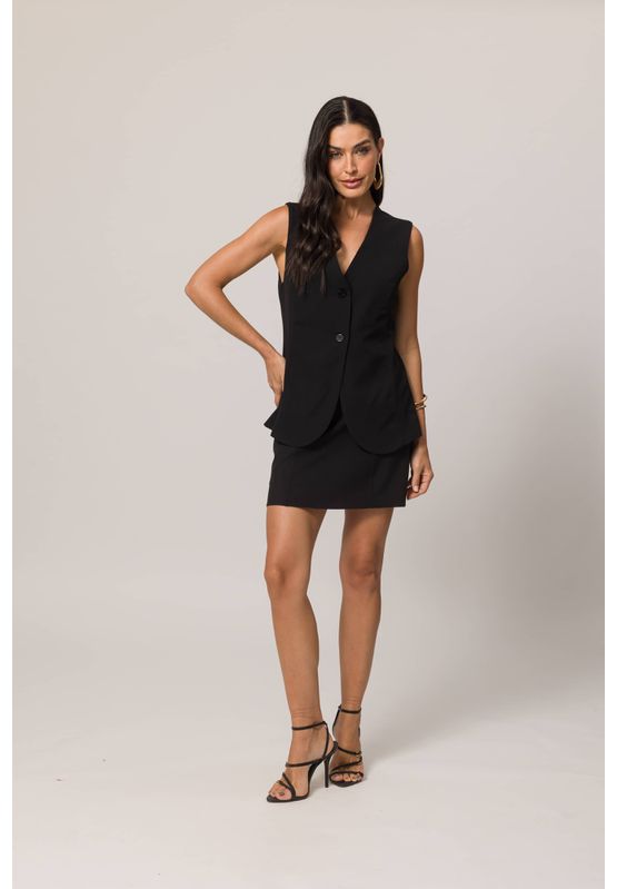 Colete Doce Trama 105477 Preto - USE MV ESSENCE