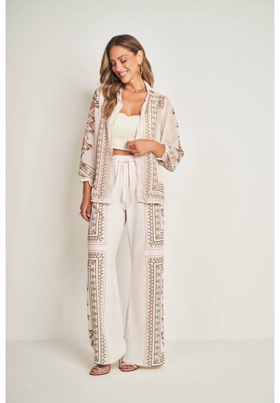 Camisa Lenço Botanico 105502 Estampado - USE MV ESSENCE