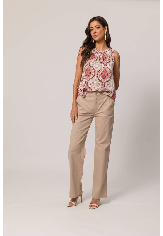 Blusa Arabescos Doce Trama 105516 Marrom Claro - USE MV ESSENCE