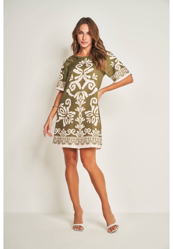 Vestido Selva Doce Trama 105559 Verde - USE MV ESSENCE