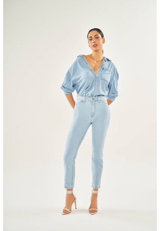 Camisa Jeans Doce Trama 105564 Azul Jeans - USE MV ESSENCE