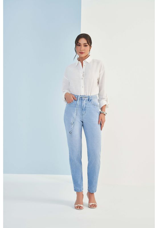 Calça Jeans Mom 105722 Azul Escuro - Black Blue - USE MV ESSENCE