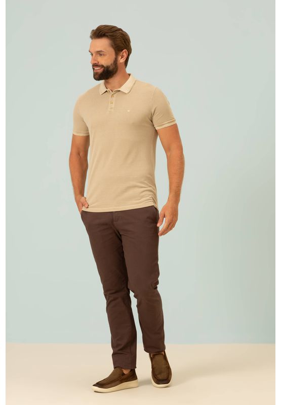 Polo Seeder Estonada Slim Fit Se0101889 Bege - USE MV ESSENCE