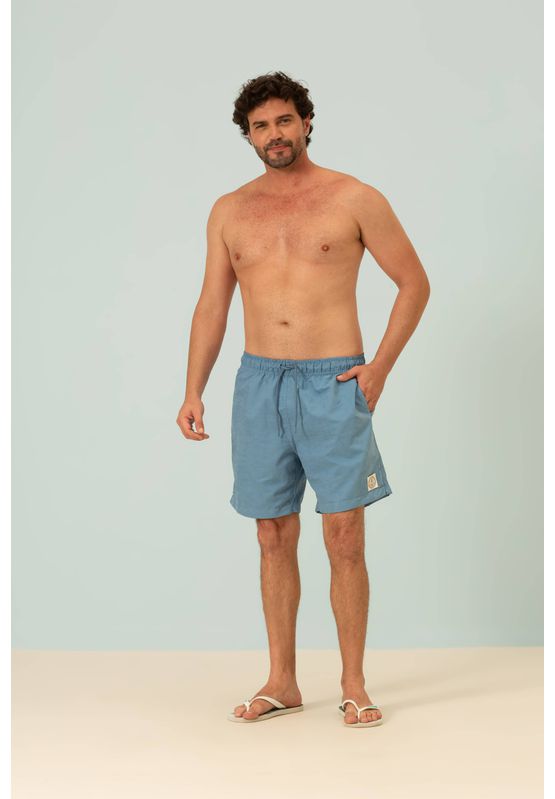 Short Em Suede Poliamida Regular Fit Se1501022 Azu... - USE MV ESSENCE