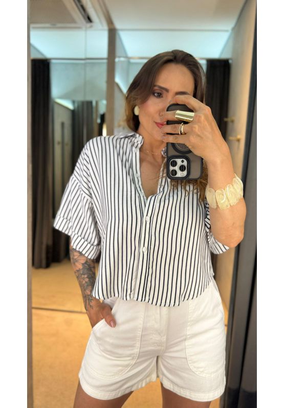 Camisa Listrada Sly Wear 551053 Listrado Marinho - USE MV ESSENCE