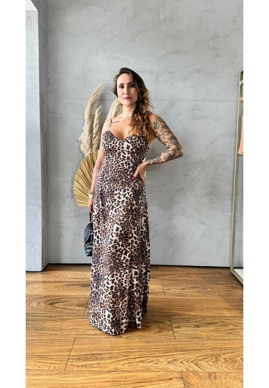 Vestido Animal Print Sly Wear 564044 Animal Print - USE MV ESSENCE