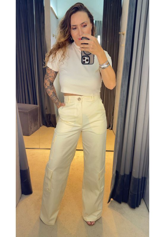 Calça Wide Leg Cintura Alta Lança Perfume 502cf003... - USE MV ESSENCE