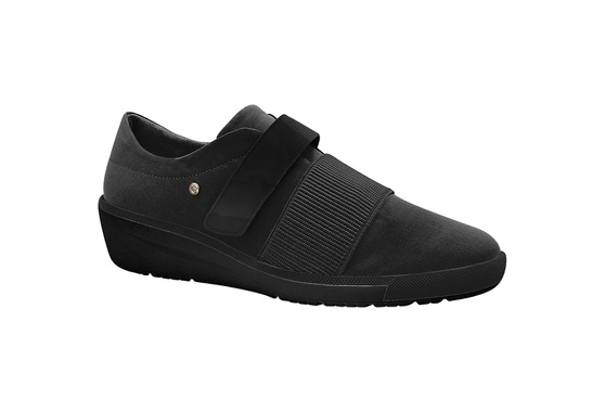 Tênis Fascite Plantar e Joanete com Velcro - Preto | Pé Relax Sapatos  Confortáveis