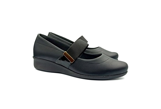 Sapato Boneca Especial para Esporão e Fascite - Preto | Pé Relax Sapatos  Confortáveis