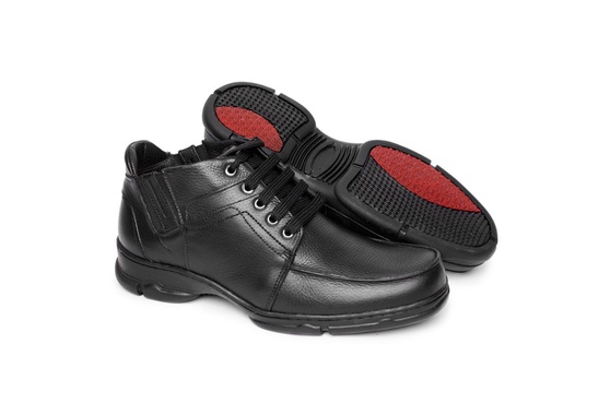 botinha masculina de couro
