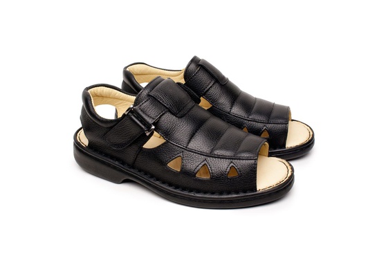 sandalias masculinas de couro