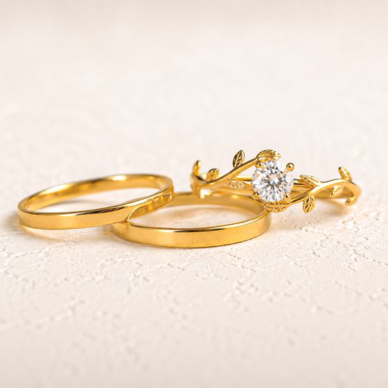 Classic Reta 2mm & Fiore - Conjunto