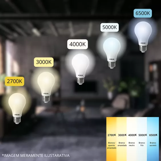 Lâmpada LED 62W 6500K Bivolt Foxlux | Super Potência 5600lm | RR