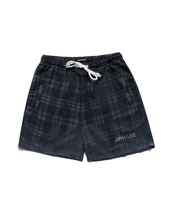 TWILL SHORTS - CHECKED BLUE - APHASE