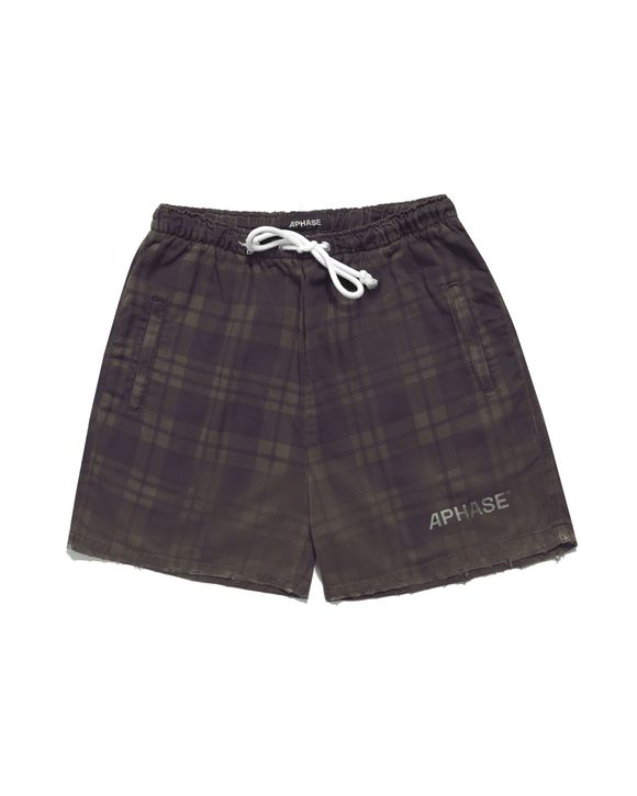TWILL SHORTS - CHECKED BROWN - APHASE