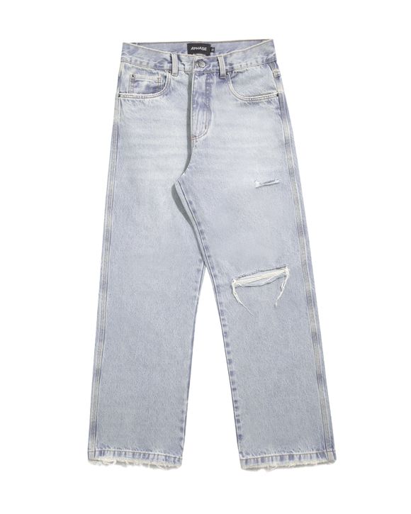STRAIGHT DENIM PANTS - BLUE SKY - APHASE