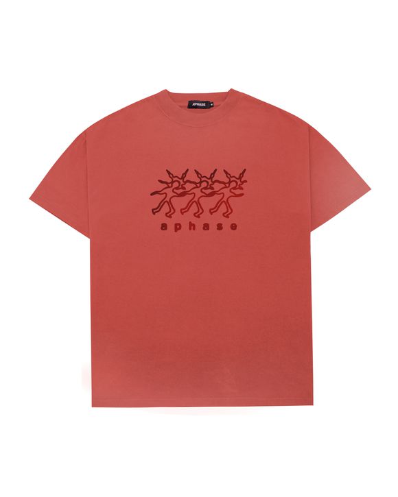 HOW LUCKY T-SHIRT - WASHED RED - APHASE