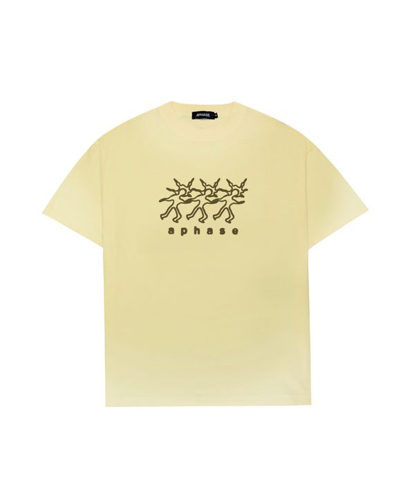 HOW LUCKY T-SHIRT - WASHED YELLOW - APHASE
