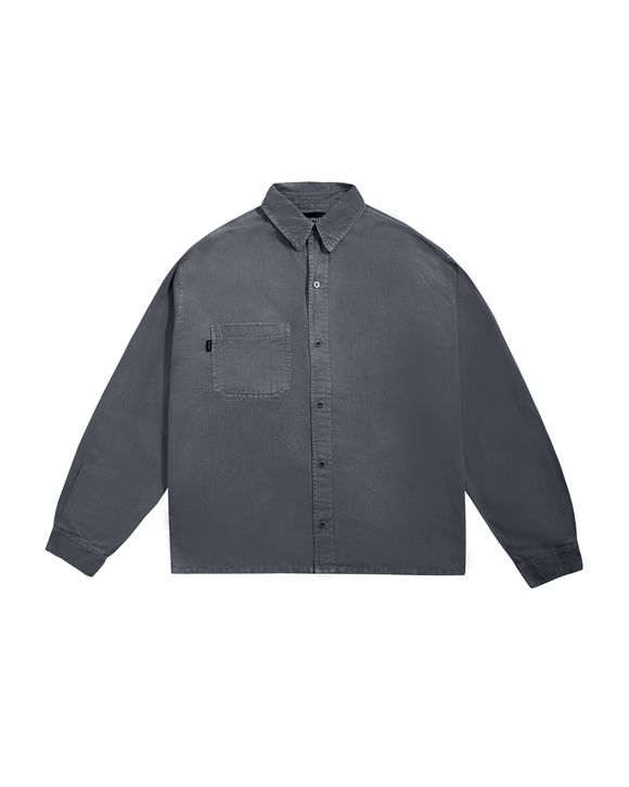 SOFT TWILL SHIRT - STONED GRAY - APHASE