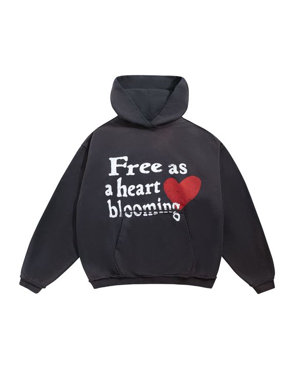 HEART BLOOMING HOODIE - STONED GRAY - APHASE