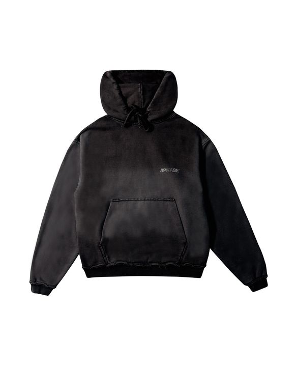 RELAXED HOODIE - STONED BLACK - APHASE