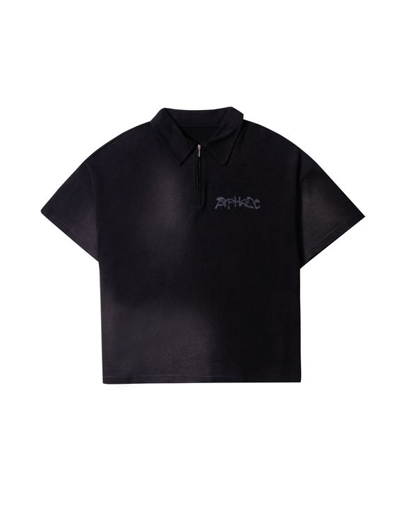 SKETCH LOOSE POLO - STONED BLACK - APHASE