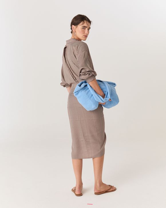 BOLSA ATOALHADA AZUL AUGUST - AUGUST