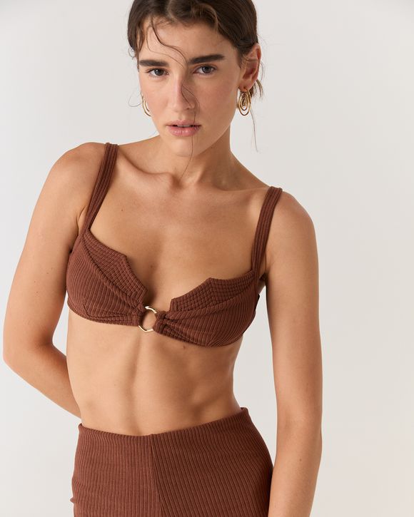 TOP BIQUINI MARROM JULLY - AUGUST