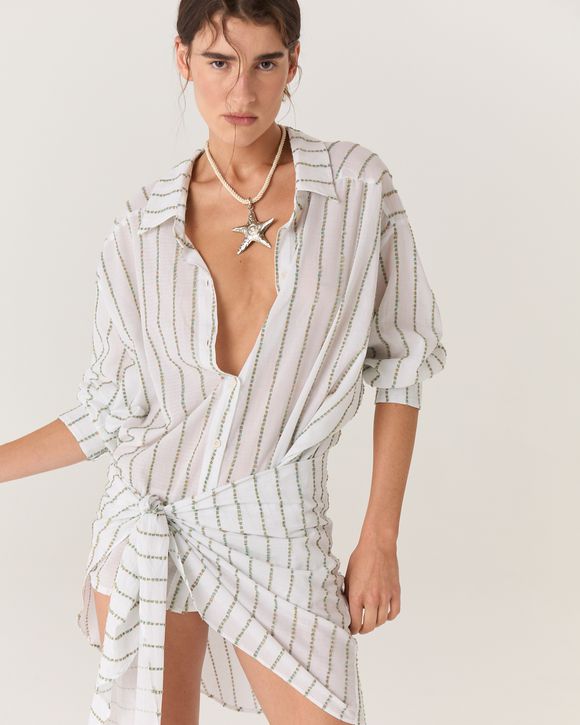 CAMISA BRANCA BORDADA LEA - AUGUST