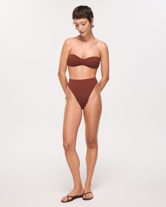 CALCINHA HOT PANTS BIQUINI ANETTE MARROM CAPPUCCIN - AUGUST