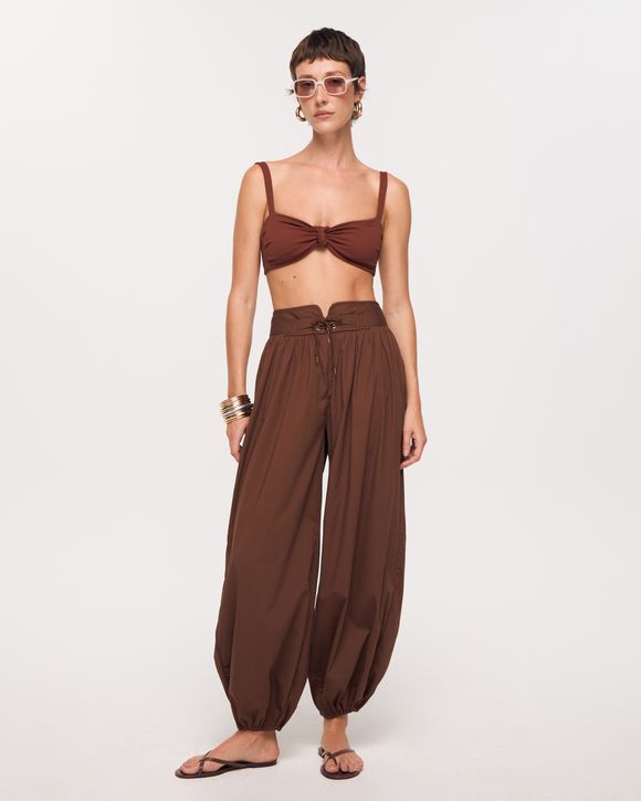 CALÇA CHARLOTTE MARROM CAPPUCCINO - AUGUST