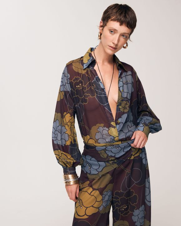 CAMISA LUISA FLORAL BLOOM - AUGUST