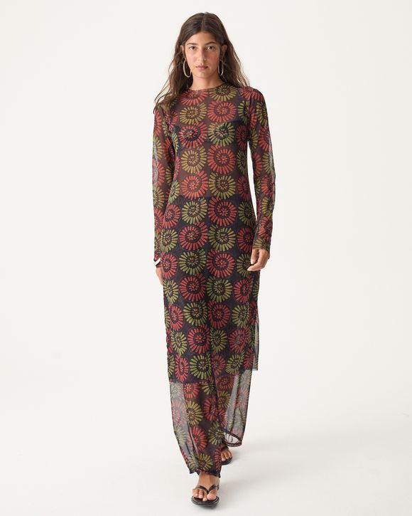 Vestido de Tule com Estampa de Conchas Gi - AUGUST