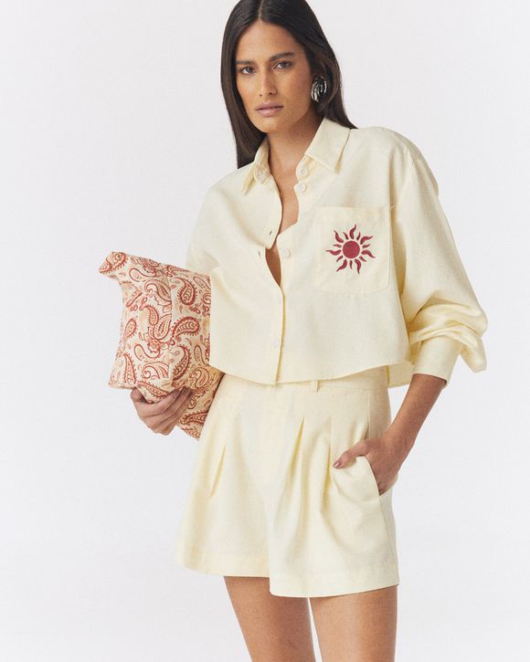 CAMISA CROPPED MANTEIGA GI
