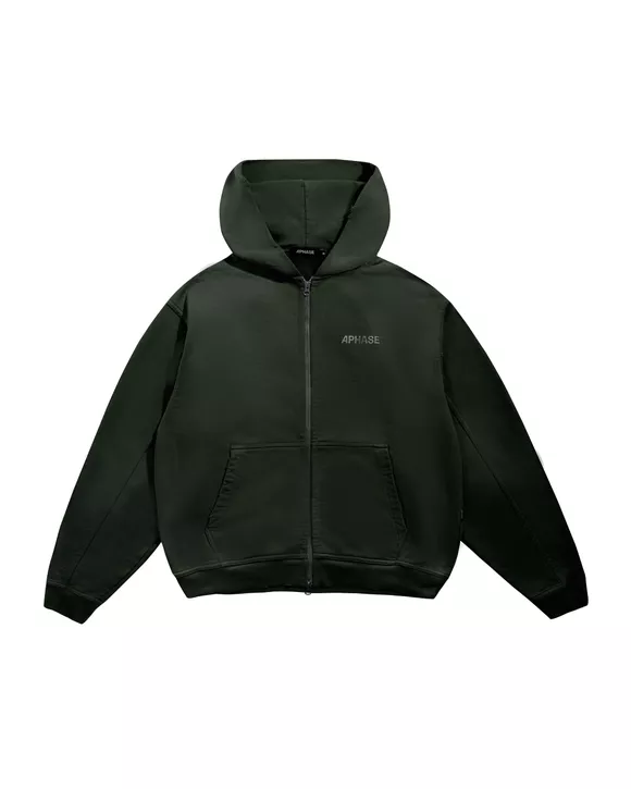 CLASSIC ZIP HOODIE - GREEN | APHASE