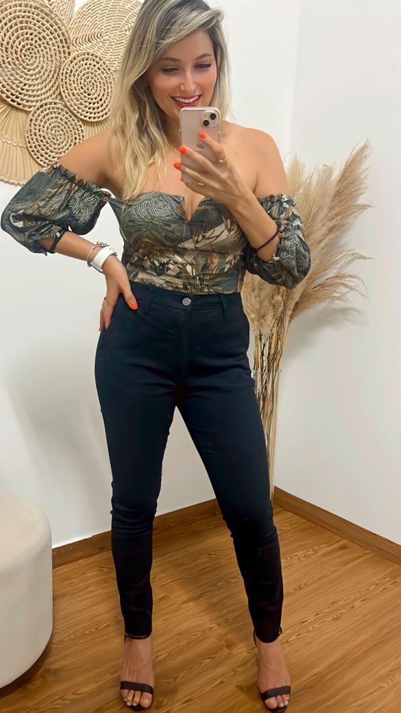 Calça Sarja Preta - Beaberry | Loja Oficial