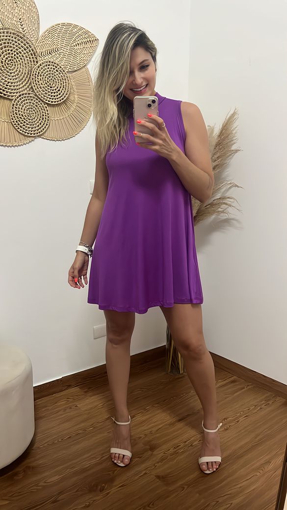 Vestido May Roxo - Beaberry | Loja Oficial