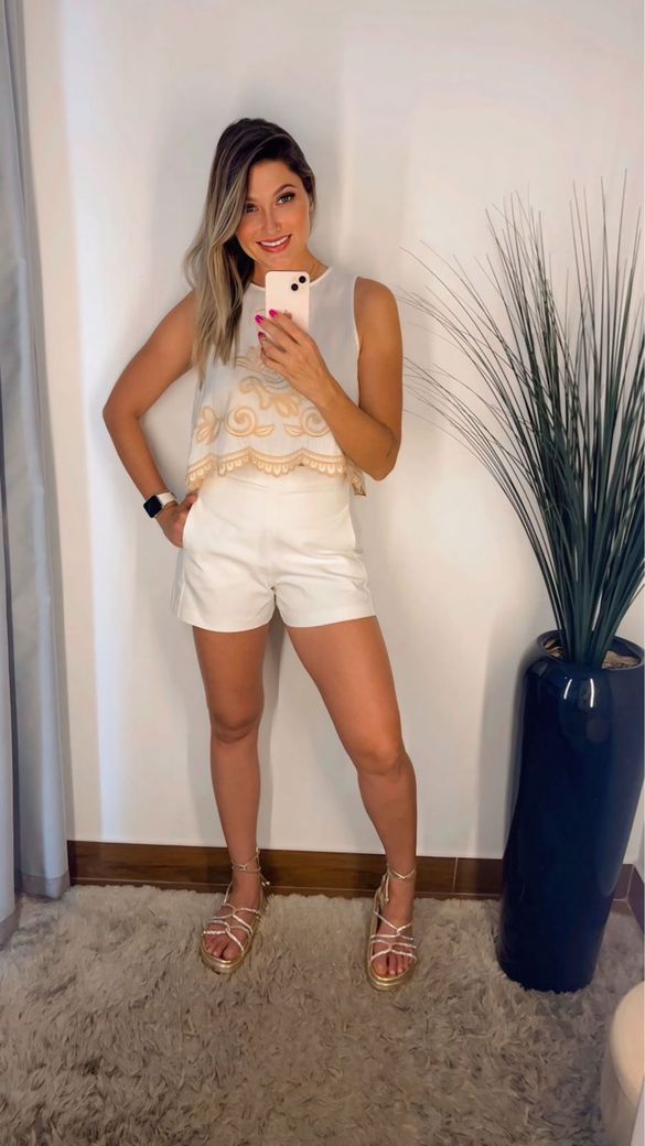 Top Arabesco Off White Murau - Beaberry | Loja Oficial