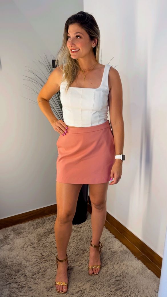 Top Quadrado Murau Off White - Beaberry | Loja Oficial