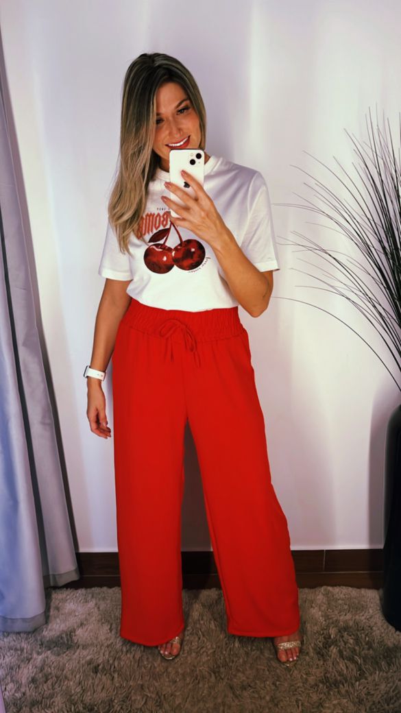 Pantalona Vermelha - Beaberry | Loja Oficial