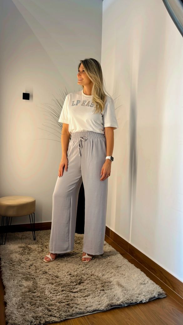 Pantalona Cinza - Beaberry | Loja Oficial