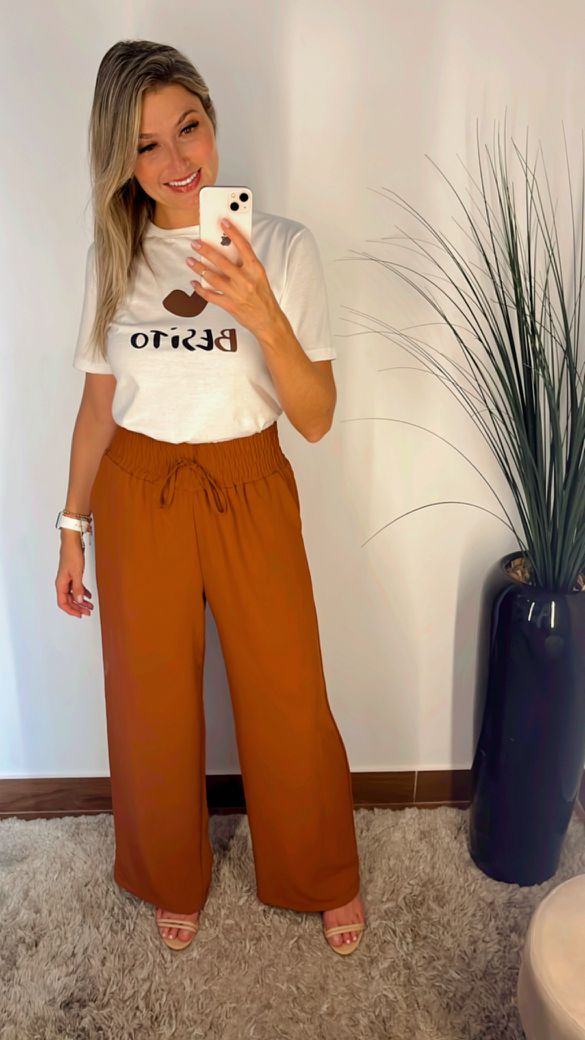 Pantalona Marrom - Beaberry | Loja Oficial