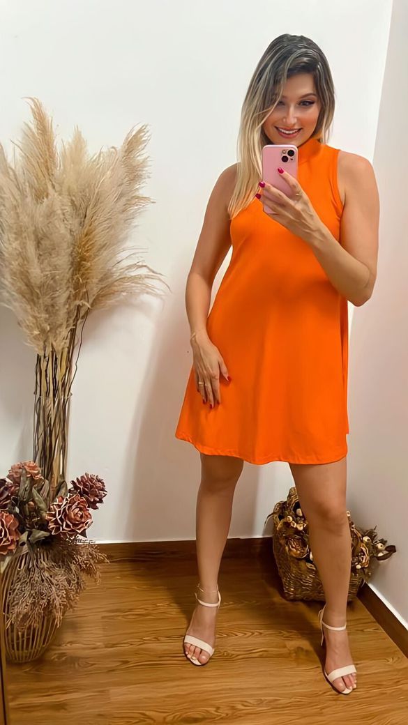 Vestido May Laranja - Beaberry | Loja Oficial
