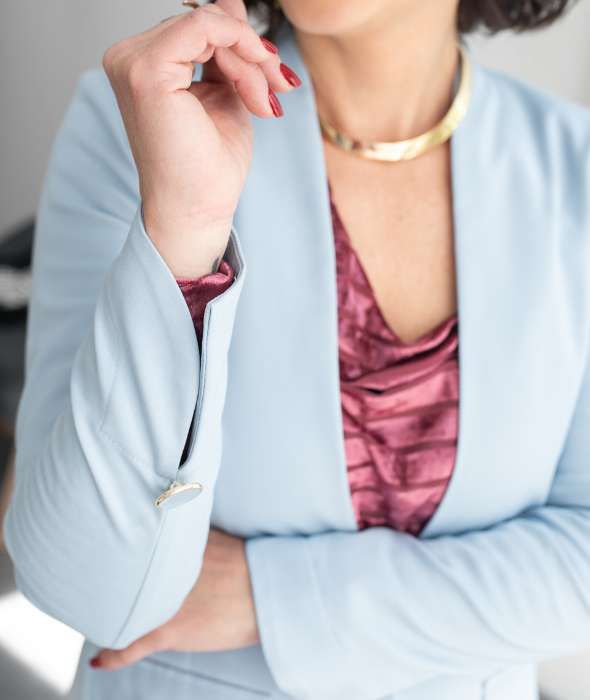 Blazer Tayná Azul Sereno